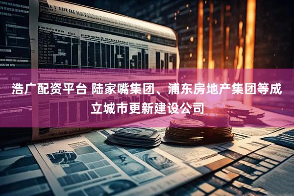 浩广配资平台 陆家嘴集团、浦东房地产集团等成立城市更新建设公司