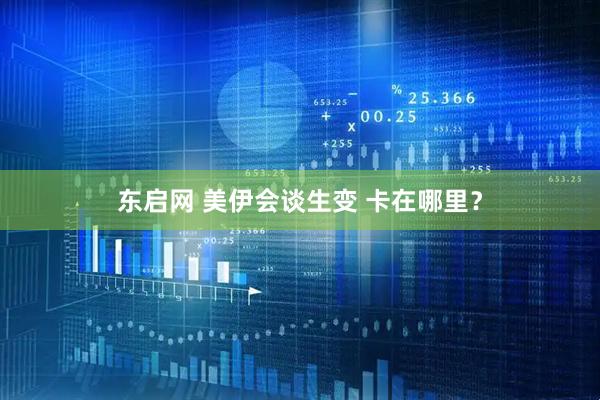 东启网 美伊会谈生变 卡在哪里？